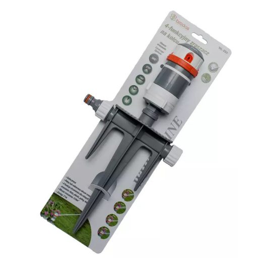 WHITE LINE WL-Z03 Szektoros öntözőfej, háromágú leszúrótüskével, területátmérő 26,2 m