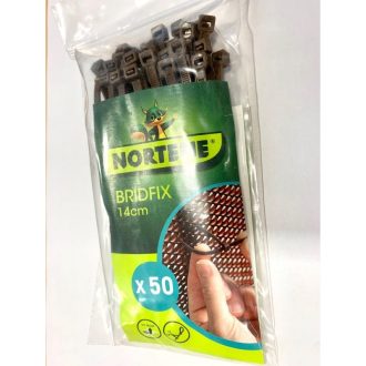 BRIDFIX gyorskötöző 50db/csomag - barna