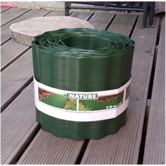 Műanyag ágyásszegély 9cmx9m, zöld PE.