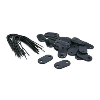   Árnyékoló háló rögzítő szett, 26db-os antracit szürke