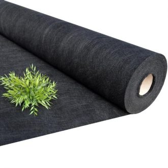   Talajtakaró geotextília, 1,60m x 100m,  fekete, 50g/m2 UV stab. 