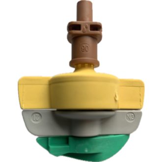   Netafim SpinNet SD mikroszórófej 200/90 Sárga-barna-zöld rotor