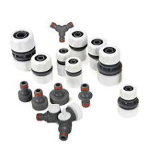 Locsolótömlő csatlakozók.