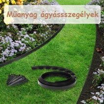 Műanyag ágyásszegélyek.